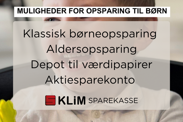 MULIGHEDER FOR OPSPARING TIL BØRN (3)